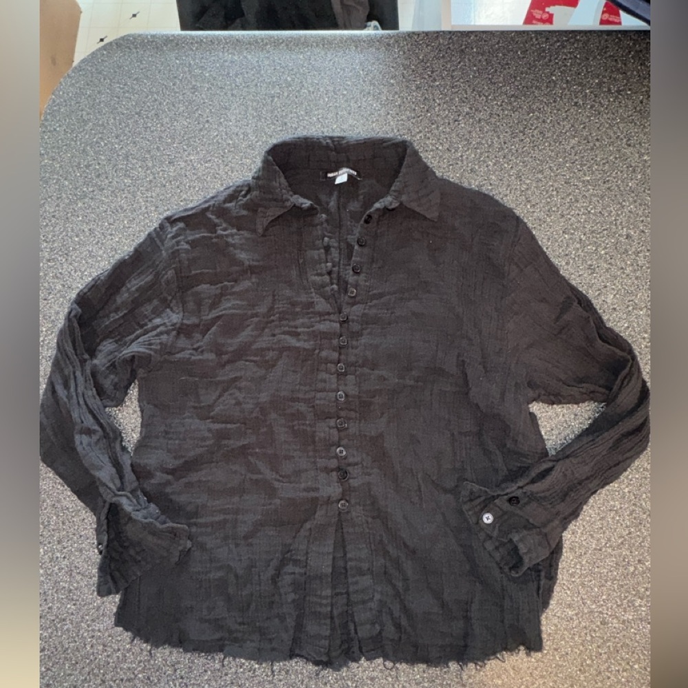Urban outfitters Black Button-Up Shirt